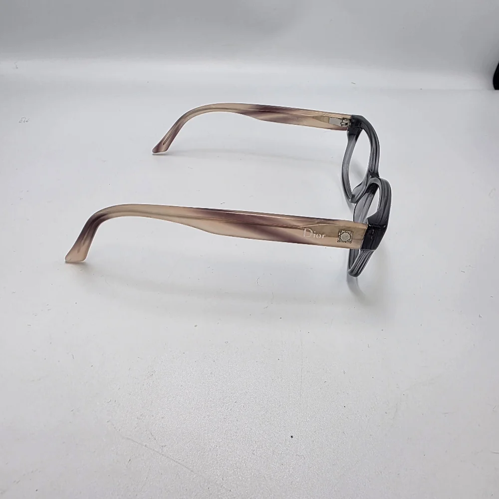 Christian Dior CD3179 HV2 Eyeglass Frames Transparent Grey Square 52mm Authentic